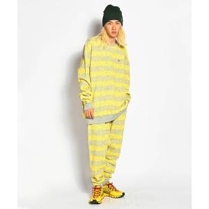 スウェットパンツ ジャージ Skull Border Saluel Pants / スカルボーダーサルエルパンツ メンズ レディース