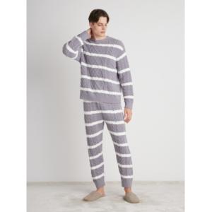 ルームウェア パジャマ 【GELATO PIQUE HOMME】ボーダーアランロングパンツ