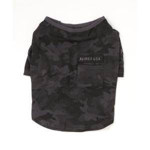 犬 服 AVIREX/アヴィレックス/ファティーグTシャツ 中型犬 大型犬サイズ/犬服(ドッグウェア)