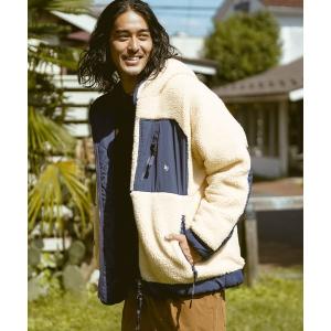 ブルゾン アウター ナカワタボアフードブルゾン メンズ