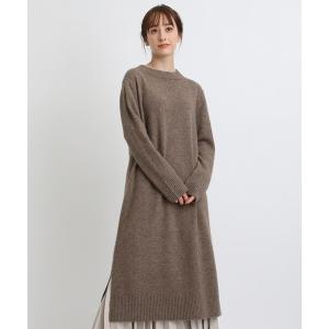 ワンピース 「洗える」ウール混ニットワンピース レディース