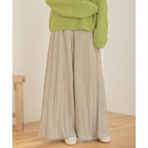 パンツ プリーツワイドパンツ