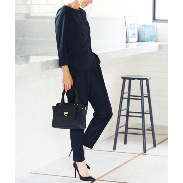 セレモニースーツ セットアップ 入学式 卒業式 「オフィスカジュアル/セレモニー」ペプラムトップス＆...