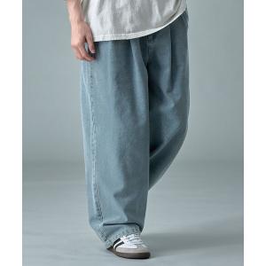 ジーンズ 「RUUBON」relax wide denim pants / リラックス ワイドデニムパンツ メンズ レディース