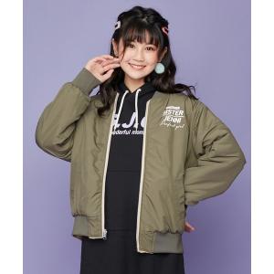 ジャケット ブルゾン タフタ×ボアリバーシブルブルゾン