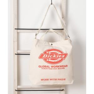 トートバッグ バッグ レディース 「Dickies/ディッキーズ」ブランドロゴ 2WAY キャンバストート/ ショルダーバッグ/ BAG｜zozo