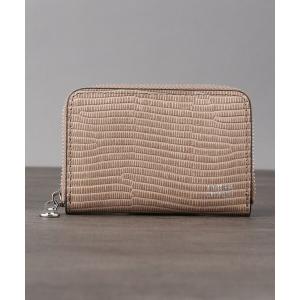 財布 リザード型押しレザー ミニマルチ財布 メンズ