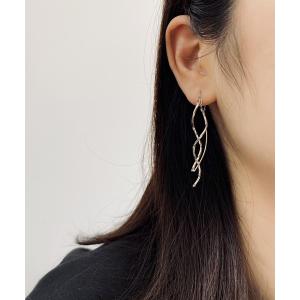 ピアス 波型ピアス レディース