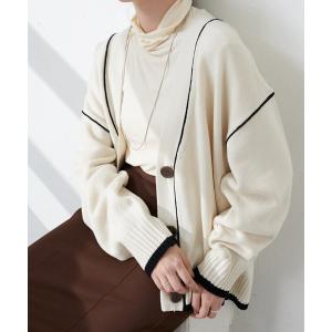 カーディガン 【WEB限定】ラインカーディガン