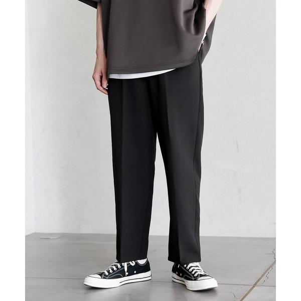 スラックス マルチカラーセンタープレスストレートカラーパンツ　スラックス メンズ