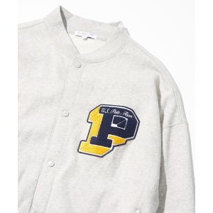 スウェット 【U.S. POLO ASSN./ユーエスポロアッスン】サガラ刺繍スナップスウェットカーディガン/ユニセックス