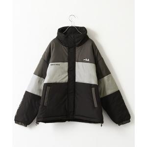 ダウンジャケット ダウン 「FILA」バイカラー中綿ダウンペディンジャケット/ブルゾン メンズ レディース