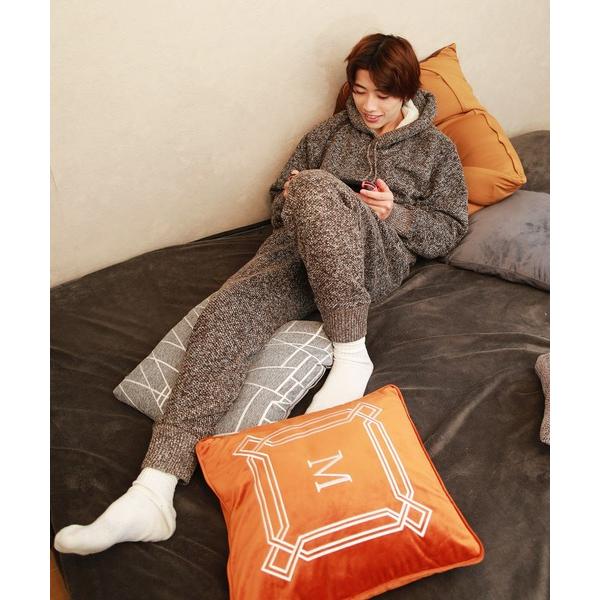 パジャマ セットアップ　裏ボアジップバーカー 裏ボアジョガーパンツ メンズ レディース