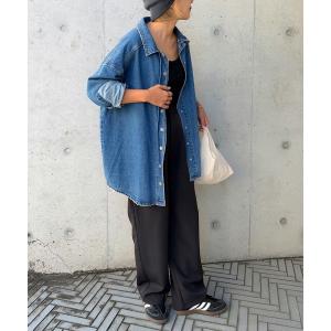 ジャケット Gジャン レディース オーバーサイズデニムシャツ
