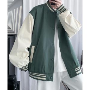 ma1 ma-1 「aimoha Men's」 無地のシンプルMA1ブルゾンジャケット