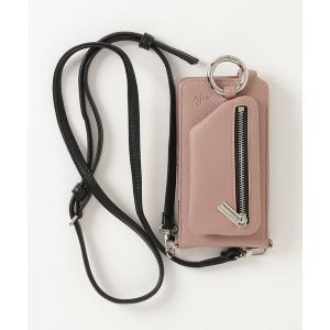 モバイルケース ajew/エジュー/【ひも付き マルチ対応 Sサイズ】 cadenas vertical zipphone case shoulder
