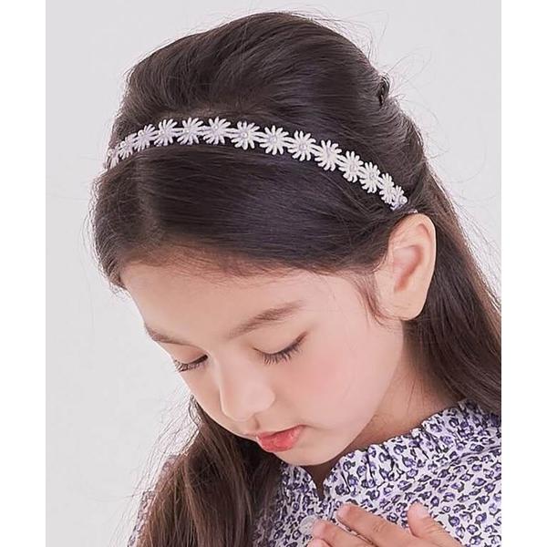 カチューシャ 「日本製」デイジー カチューシャ ハンドメイド お花 白