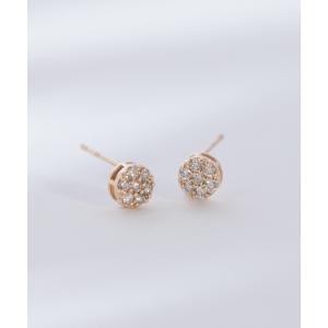 【anq.】K10 ペアシェイプ　ダイヤモンドパヴェピアス anq.（アンク） ピアス 「anq.」K10 ペアシェイプ ダイヤモンドパヴェ