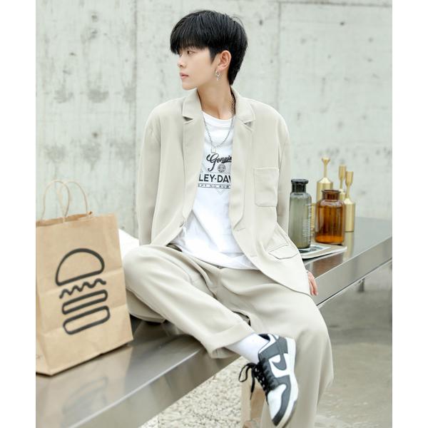 セットアップ 「neos -addictive design-」ビッグシルエット ポリトロ ジャケッ...