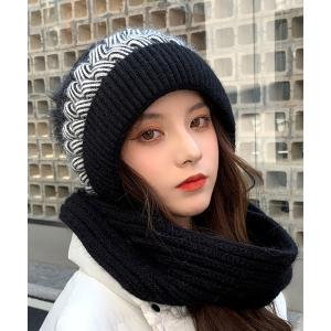 LOWRYS FARM（ローリーズファーム） ニット帽 ニットキャップ マフラー