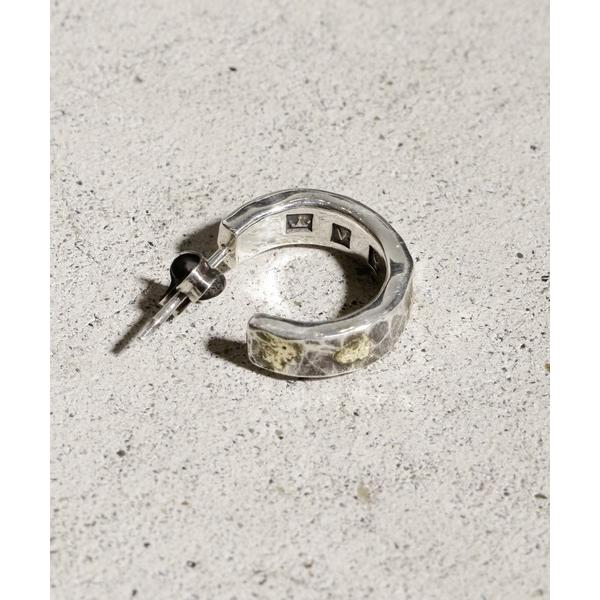 ピアス ピアス/バックホールマーク/ハンマードフィニッシュ/ゴールドダスト メンズ レディース