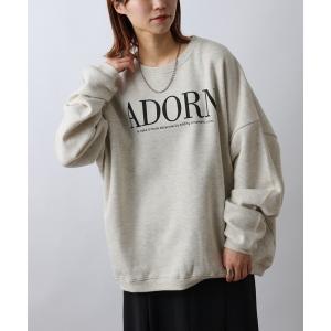 スウェット 【ZOZOTOWN限定】ユニセックスビッグシルエットクルーネックロゴプリントスウェット/裏起毛