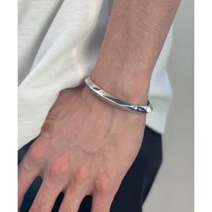 amp japan バングル Stamped ＆ Twisted Bangle -Thin- シルバー