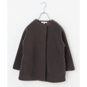 ノーカラーコート アウター 「キッズ」ボアノーカラーコート/239862 キッズ 子供服 女の子