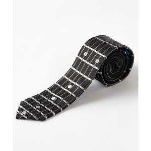 ネクタイ イージーケア 洗えるネクタイ 音楽 楽器 ギター デザイン スリム ナロータイ
