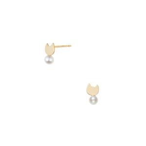 va vendome aoyama ピアス K10イエローゴールド キュービック