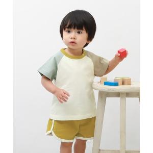 ベビー 配色Tシャツ＆パンツセット