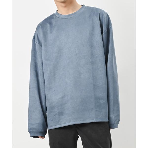 トレーナー スウェット フェイクスエード / オーバーサイズプルオーバー レディース メンズ