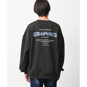 トレーナー  裏起毛GRAPHICSロゴプリントトレーナー キッズ 子供服 男の子