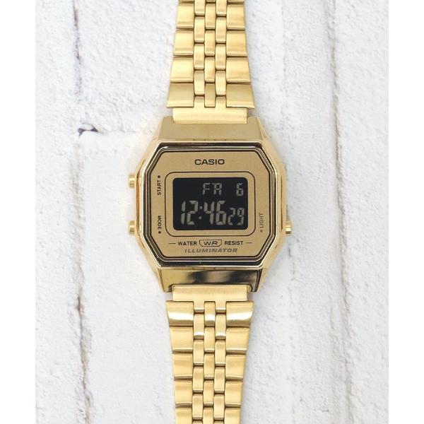 レディース CASIO カシオ：LA680WGA GOLDケース　腕時計　BOYSサイズ
