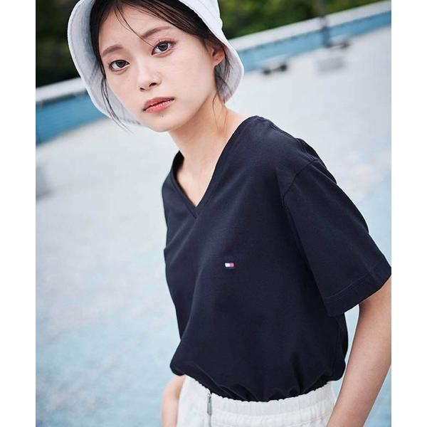 tシャツ Tシャツ メンズ 「ESSENTIALS」ワンポイントロゴVネックTシャツ