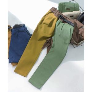 パンツ WEB限定 もっとストレッチあったかテーパードパンツ 10分丈 キッズ 子供服 男の子