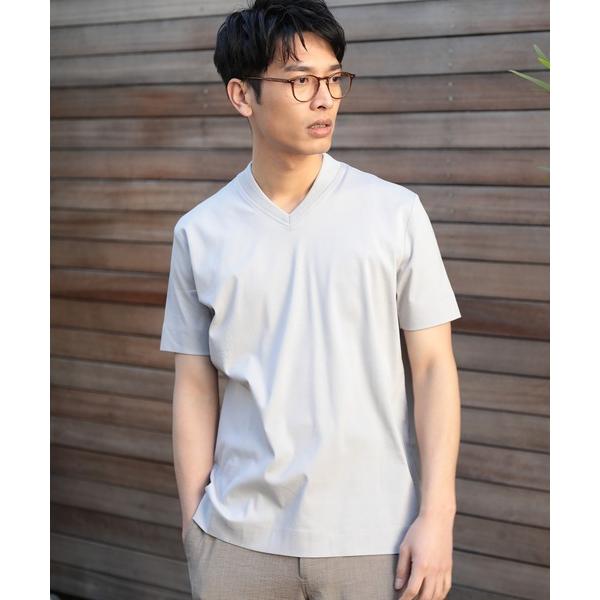 tシャツ Tシャツ メンズ シルケットスムースVネックTシャツ/TAILOR T-SHIRTライン