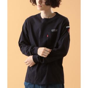 tシャツ Tシャツ ネイバル パッチ ロングスリーブ Tシャツ / NAVAL PATCH LONG SLEEVE T-SHIRT / アヴィレックス