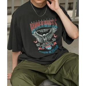 tシャツ Tシャツ メンズ オーバーサイズ カレッジデザイン半袖Tシャツ｜ZOZOTOWN Yahoo!店