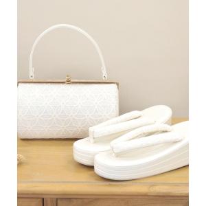 和装 草履バッグ　日本製レース