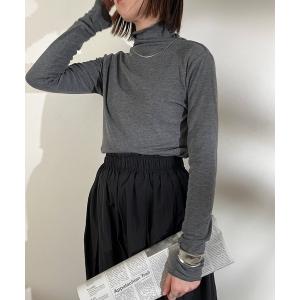 tシャツ シアーフライス シームレス タートルPO レディース