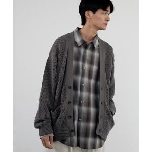 カーディガン MESH WIDE CARDIGAN メンズ