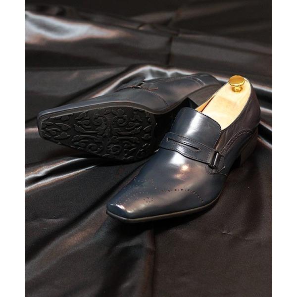 ローファー SARABANDE / バッファローレザーコイン付きメダリオンシューズ（1383） メン...
