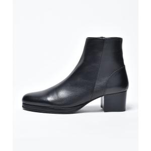 ブーツ プラットフォーム レザー ヒールブーツ メンズ レディース