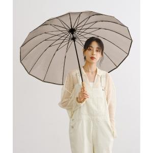 傘 「ビニール傘」16本骨 プラスティックパイピング Wpc. 長傘 雨傘 レディース