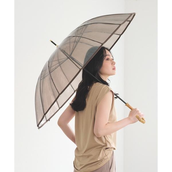 傘 「ビニール傘」16本骨 プラスティックパイピング Wpc. 長傘 雨傘 レディース