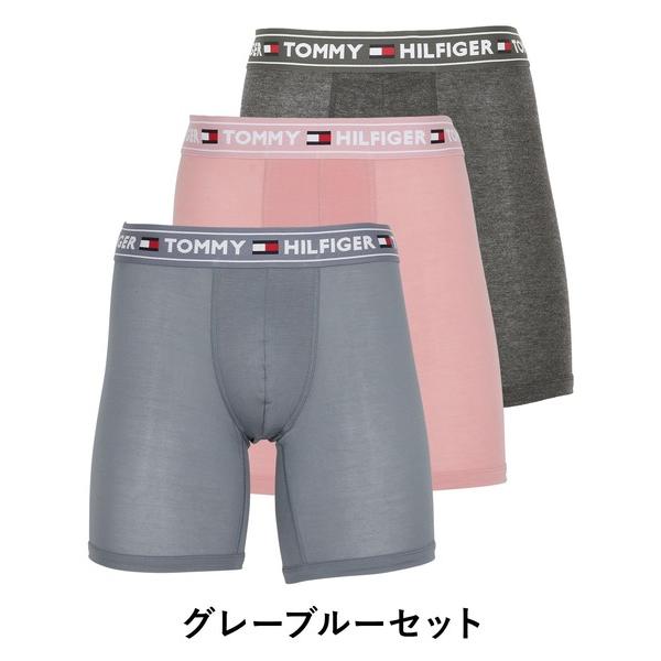 ボクサーパンツ メンズ 3枚セットTOMMY HILFIGER/トミー ヒルフィガー ロング ボクサ...