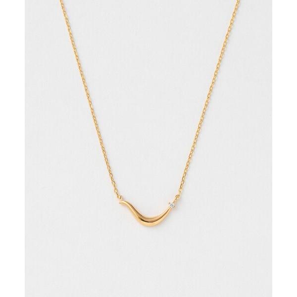 ネックレス 「ディアマンティーニ」 ウェーブ ダイヤモンド ネックレス レディース