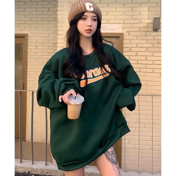 トレーナー スウェット Geographical Sweat オーバーサイズ プルオーバー カレッジ...