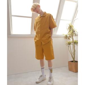 セットアップ 開襟シャツセットアップ / セットアップ / 半袖 / 半ズボン / ユニセックス / 着回し / コスパ メンズ レディース